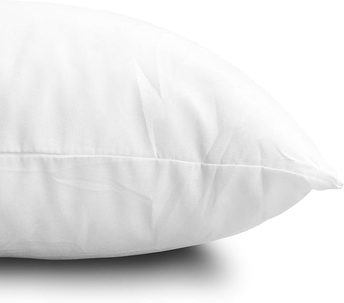 18 Inches × 18 Inches Square Soft White Pillow, A Comfortable and Versatile Choice