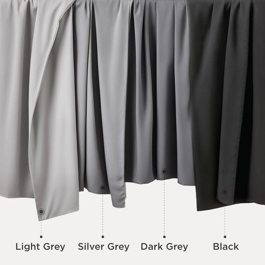 Cooling Pillow Cases Queen Size Set of 2, Rayon Derived from Bamboo Cooling Pillowcases for Hot Sleepers, Cool Pillow Covers with Envelope Closure, Gifts for Women Men, Dark Grey, 20x30 Inches