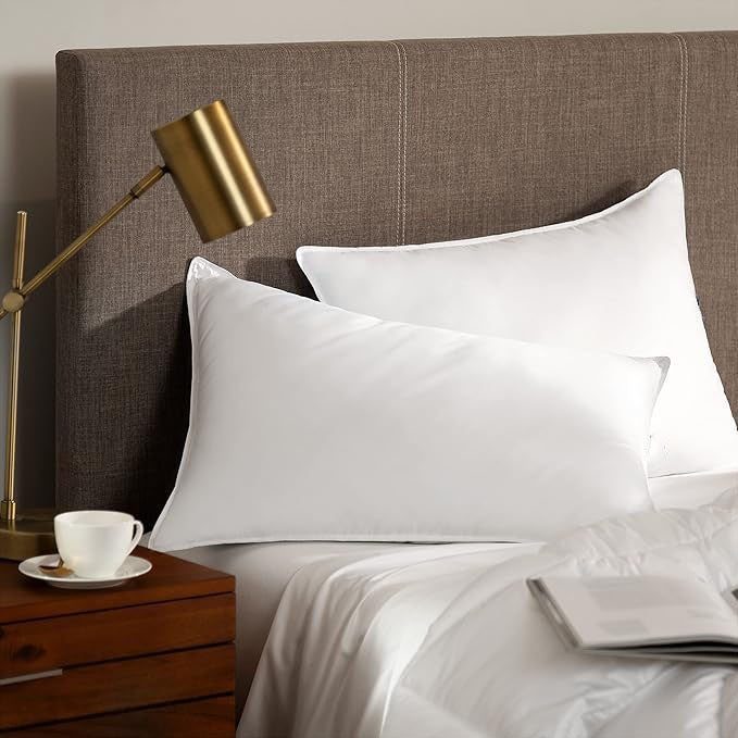 Set of 2! Large - sized 20 Inches × 28 Inches Cloud Pillows, Essential for a Soft and Restful Sleep