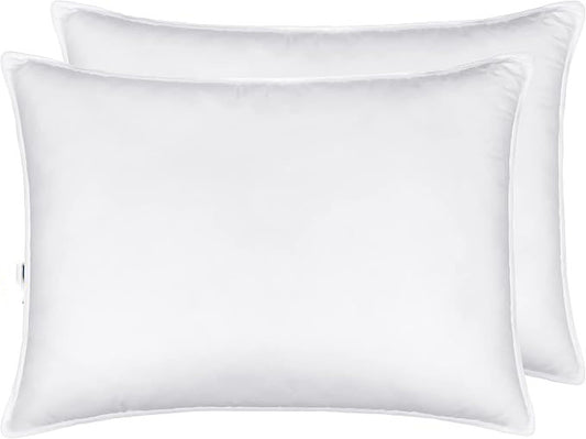 Set of 2! Large - sized 20 Inches × 28 Inches Cloud Pillows, Essential for a Soft and Restful Sleep