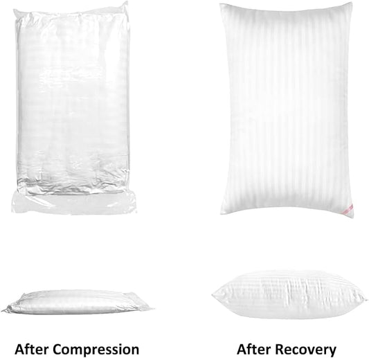 Hotel Collection Bed Pillows for Sleeping 2 Pack Queen Size，Pillows for Side and Back Sleepers,Super Soft Down Alternative Microfiber Filled Pillows,20 x 30 Inches