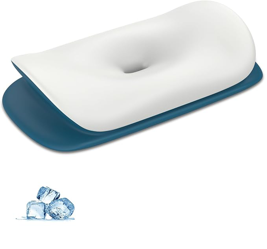 Cervical Neck Pillow for Pain Relief - Ergonomic Memory Foam Contour Pillows for Side, Back & Stomach Sleepers, Cervical Pillow for Neck Support Sleeping with Breathable Cover