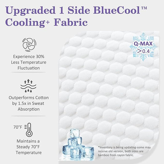 HOMELAB Adjustable Shredded Memory Foam Pillow Queen Size, Cooling Bed Pillow for Sleeping with Removable Cover, Medium Pillow for Side Stomach & Back Sleepers, 1 Pack 20"x28"